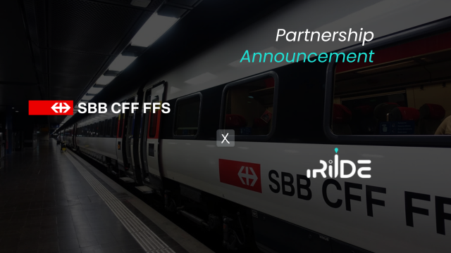 I-RIIDE is partnering with SBB CFF FFS!